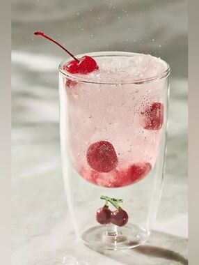 Anthropologie The Icon Double-Walled Glass Tumbler